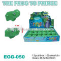 Magic growing frog to prince toys with soap bubble